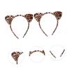 DOITOOL Set of 2 Cat Ear Headbands for Cute Animal Ear Hair Accessories for Parties and Photo Inch Size Kids, Shoots, Approx. 7.3