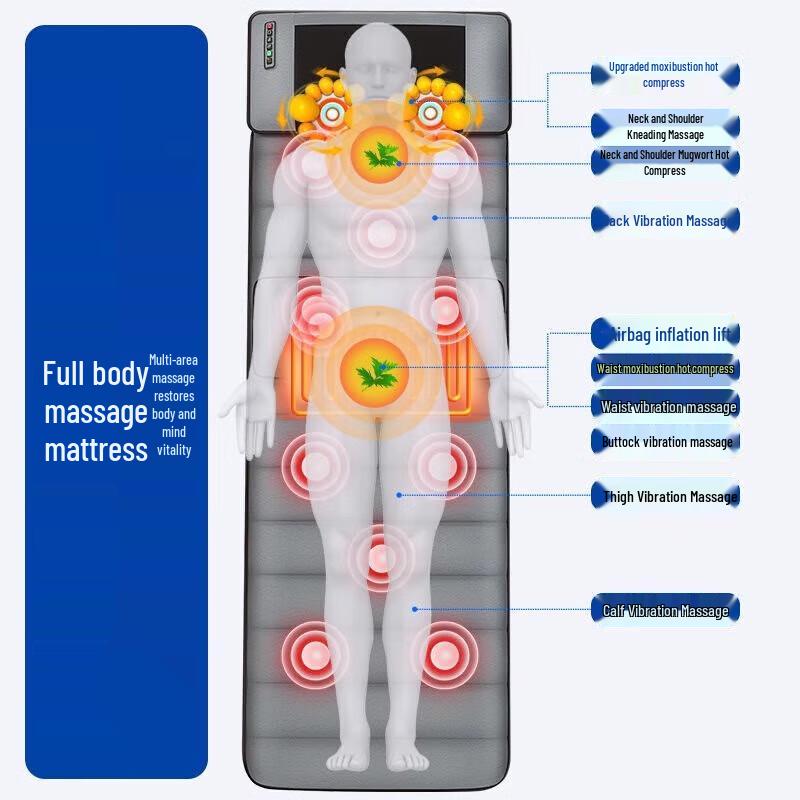 AUX Full Body Kneading Massage Mat & Cushion