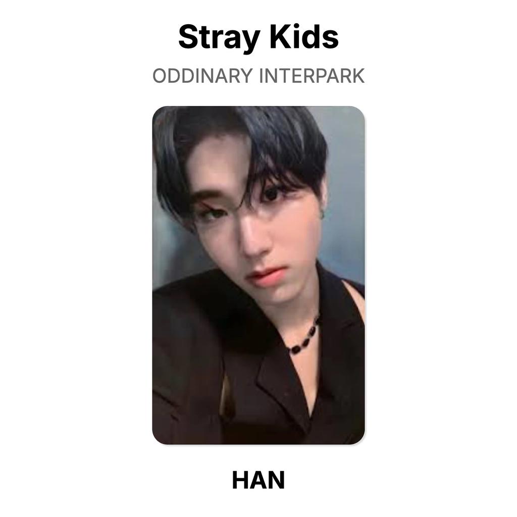 Stray Kids ODDINARY INTERPARK Official Photocard