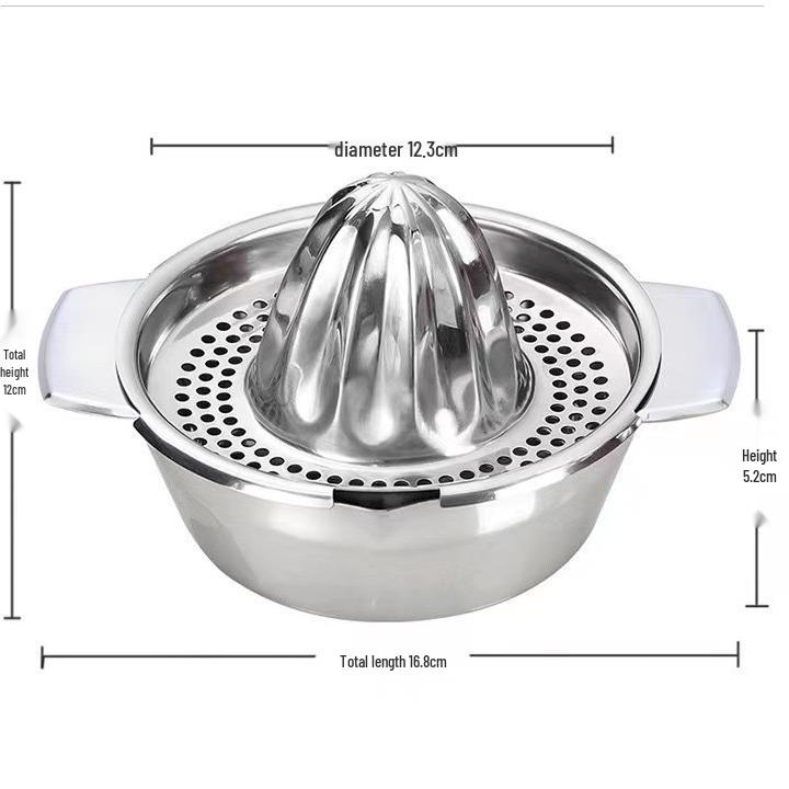 304 Stainless Steel Portable Manual Lemon and Orange Juicer