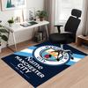 Custom Name Manchester City Printed Carpet Rug For Office Chair Living Room Bedroom Kitchen Room Decor Gifts