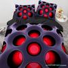 3D Honeycomb King Queen Duvet Cover Solid Geometry Bedding Set For Teens Adult Psychedelic Abstract 2/3pcs Polyester Quilt Cover