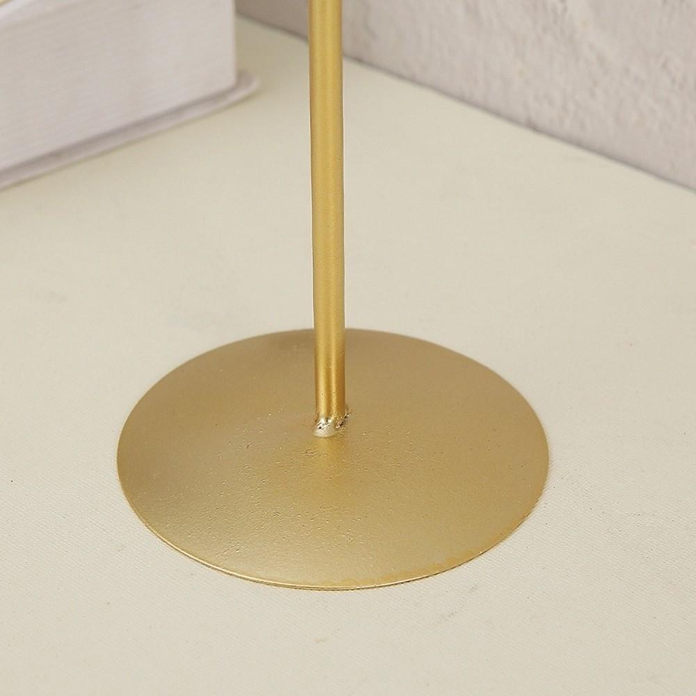 Metal Frame Jewelry Display Stand Round Base Necklace Holder T-Shaped Stand  Woman Accessories