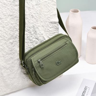 Kompaktní crossbody taška s více kapsami na zip pro muže a ženy