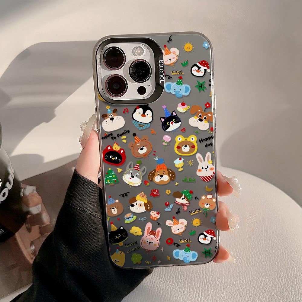 Graffiti Cartoon Cat Phone Case For Samsung S26 Ultra S25 S24 A17 A07 A56 5G A55 A36 A54 A33 A16 A06 A25 A34 A15 Plating Cover