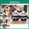 Fluffy Cute Panda Plush Keychain Accessory Colorful Fruit Bear Bag Charm 12cm
