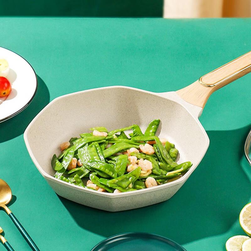 MeiLing Octagonal Maifan Stone Non-Stick Frying Pan