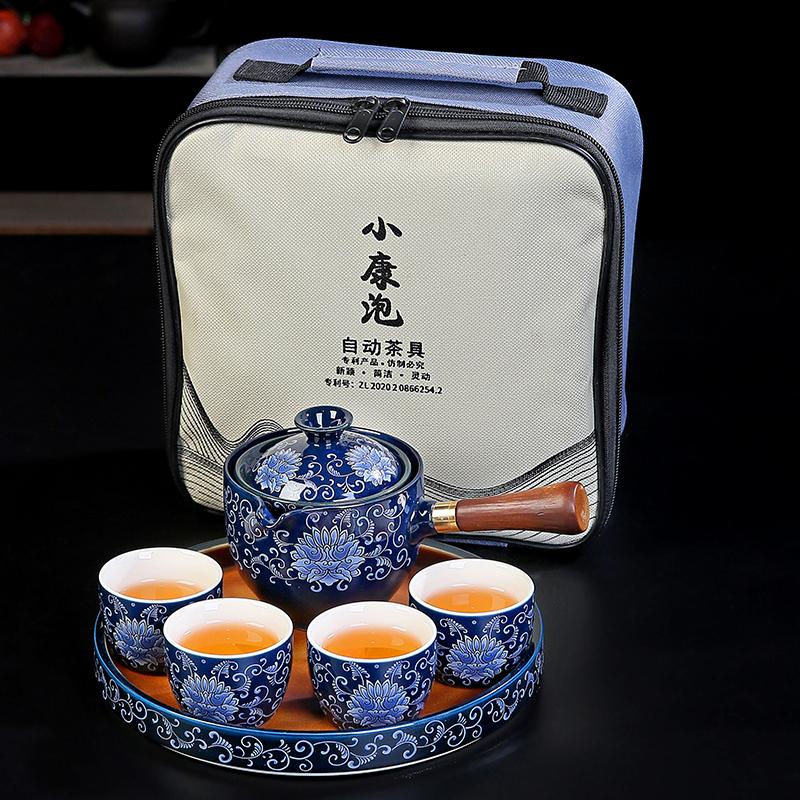 New Style Rabbit Chinese Kung Fu Tea set Travel Tea set Ceramic Portable Tea set Teapot Tea Maker Infuser Teacup Cup for Tea