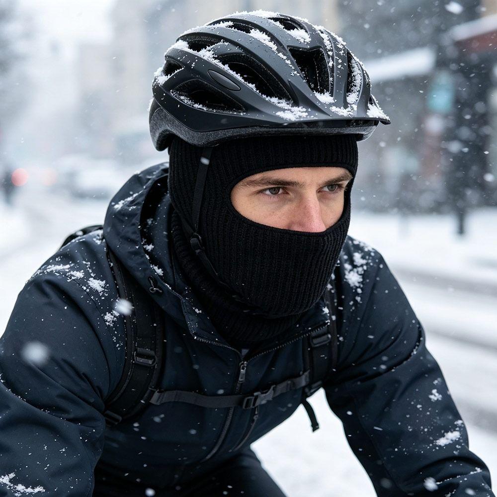 Warm Winter Balaclava Hat Windproof Full Face Beanie Cap Fashion Knitted Ski Mask  Outdoor Sports