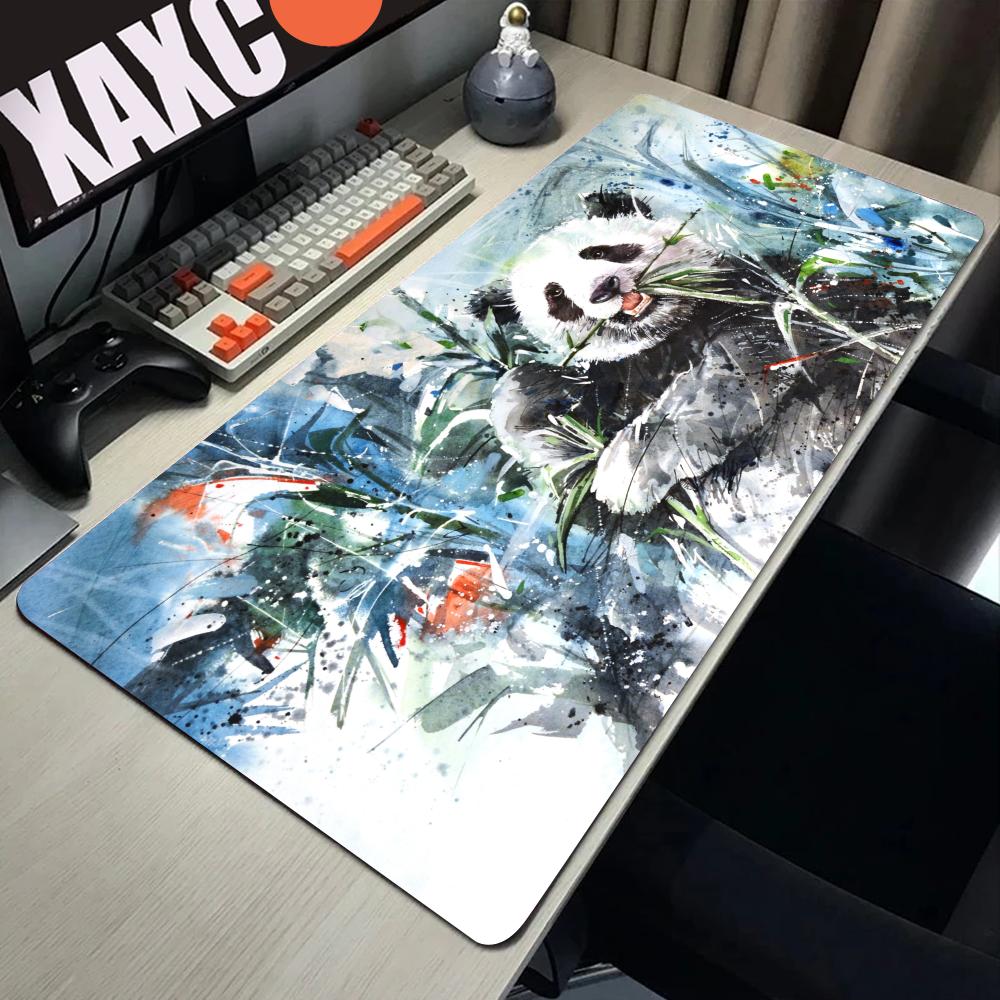 HYBXAXC Cute Animal Panda Large Mouse Pad PC Computer Game MousePads Desk Keyboard Mats Rubber Anti-slip Mouse Mice Mat 40x90CM