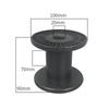 Black Plastic Wire Spool - Industrial Anti-Loosening, Large Capacity, Rubber Shaft