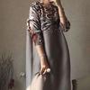 Leopard Print Pleated Dress Women Spring/summer 2022 New Fashion, Simple, Large Size, Thin And Loose