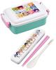 Skater Lunch Single Colorful Made in Japan Kids' Box, Tier, 450ml, Dome-Shaped, Peach, Antibacterial, (RBF3ANAG-A)
