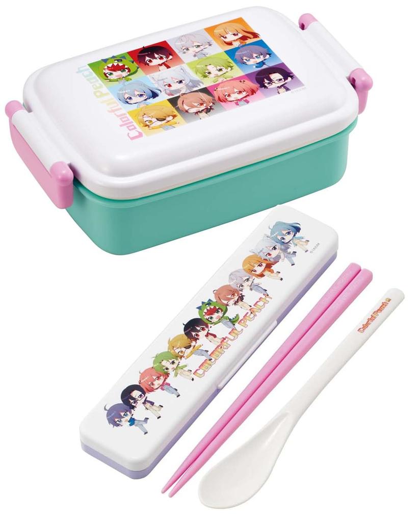 Skater Lunch Single Colorful Made in Japan Kids' Box, Tier, 450ml, Dome-Shaped, Peach, Antibacterial, (RBF3ANAG-A)