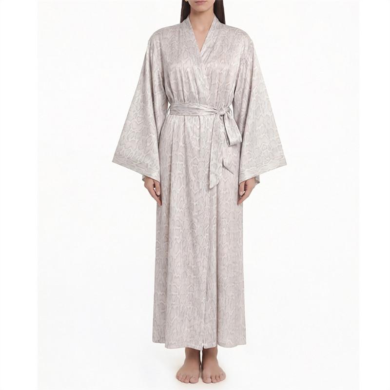 Home Long Sleeved Nightgown for Women Sexy Morning Gown Loose Sleepwear Comfortable Bathrobe
