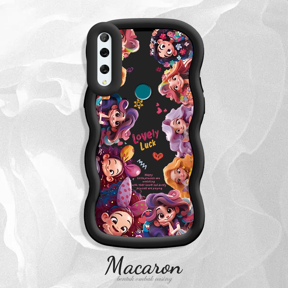 

Окрашенный узор Big Wave Edge Мягкий силиконовый материал Macaron чехол для телефона противоударный защитный резиновый чехол для iPhone Huawei Honor Infinix Tecno Tecno Camon 30 5G чёрный