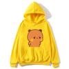 Cute Bubu Is Yelling At Dudu Hoodies for Men's Sweatshirt Women Couple Clothes Panda Bear Casual Kawaii Tops Fleece