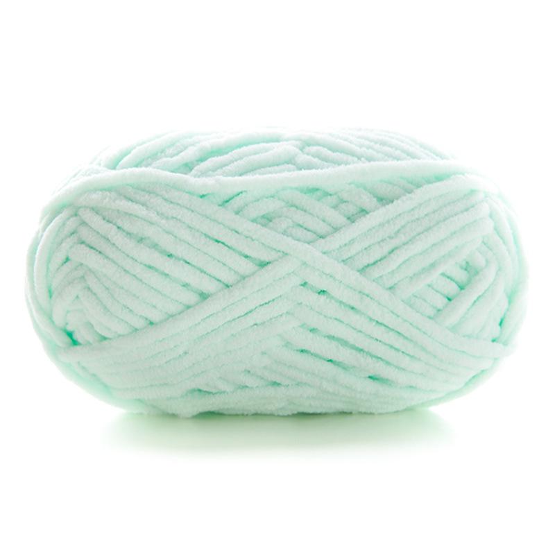 DIY Handcrafted Cute Chenille Snowball Knit Scarf & Crochet Doll Bag
