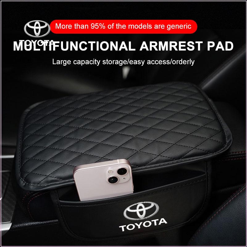 Podložka na opěrku ruky do auta z PU kůže Box na kapesníky Výšková podložka Box na opěrku ruky pro Toyota Chr Corolla Camry Rav4 Yaris Hilux Prius Avensis Auris Prado Verso Fortuner