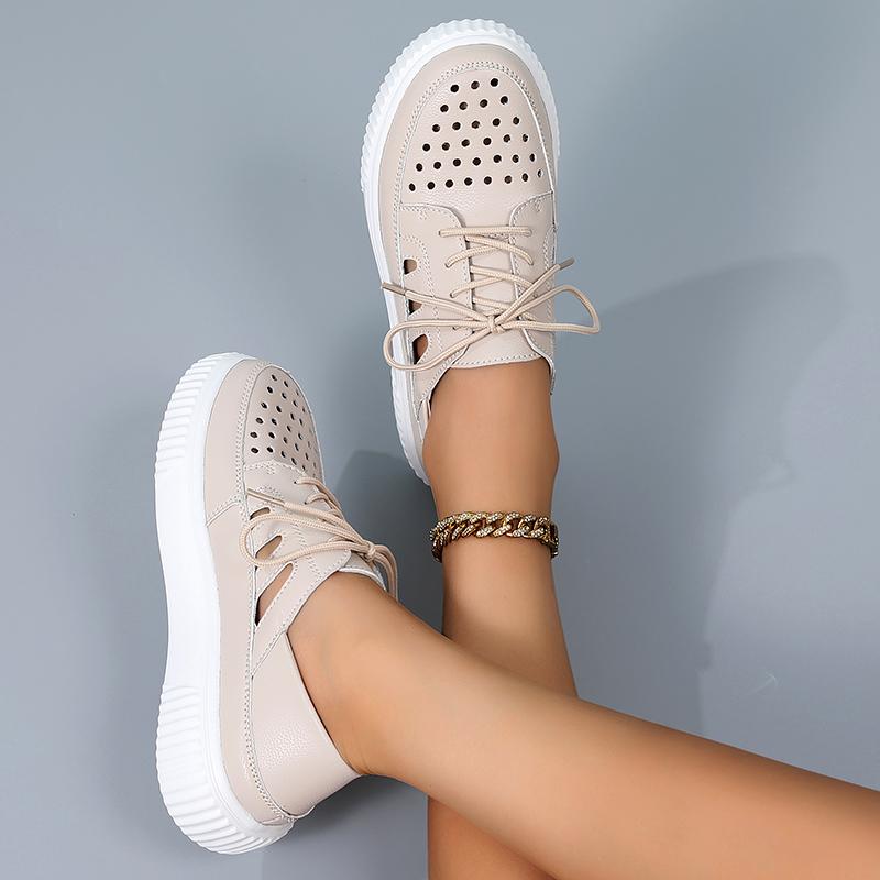 Women’s Wedge Sneakers White Leather Sandals Comfort Casual Blue Summer Maternity Shoes Plus Size
