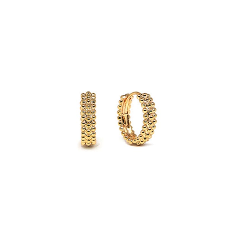 Shertz Ball One-Touch Ring Earrings (14k)