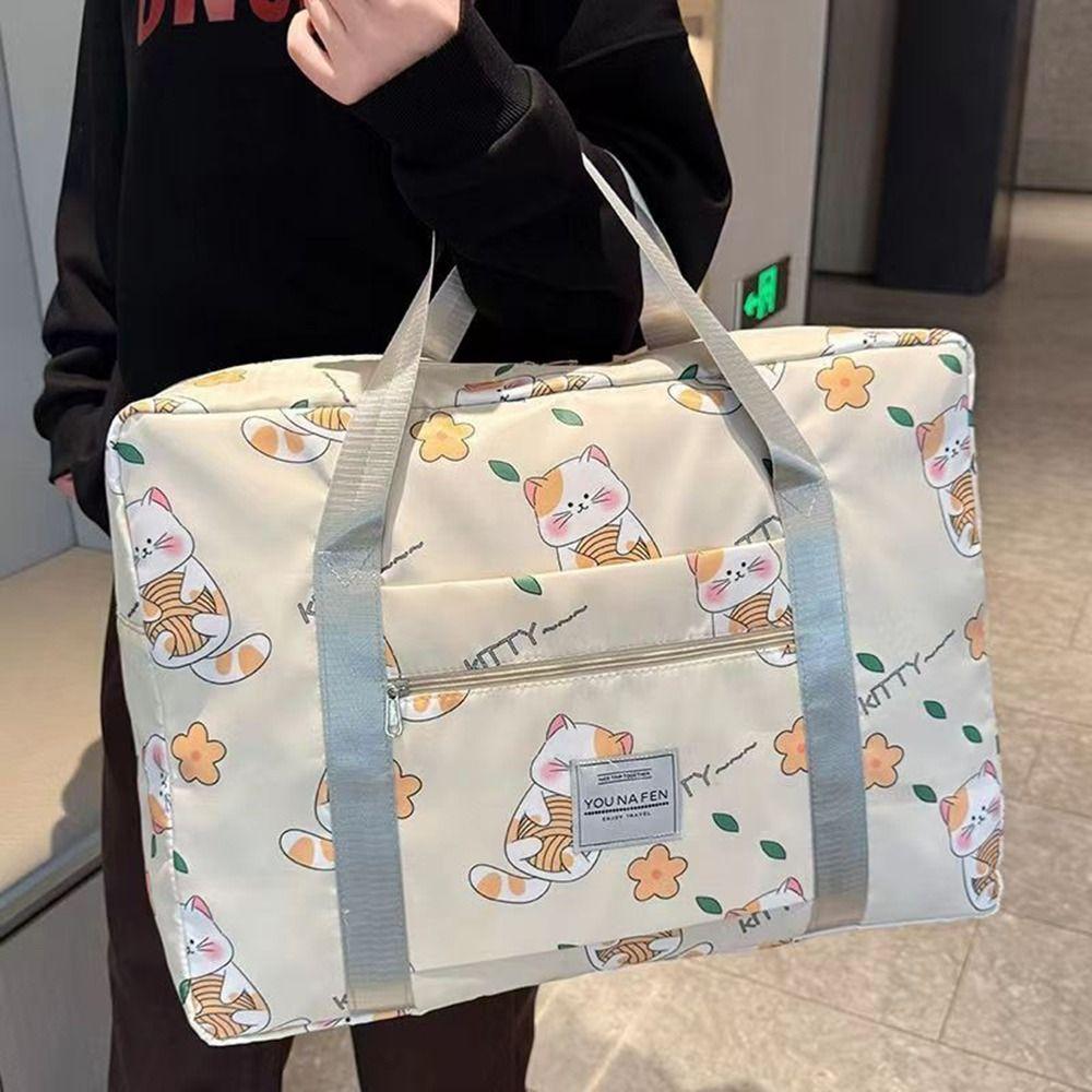 Cartoon Handheld Storage Bag Casual Sport Training Bag Student Quilt Storage Bag Business Trip