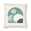 Soothing Geometric Minimalism Square Pillowcase Polyester Linen Velvet Creative Zip Decor Pillow Case Room Cushion Cover