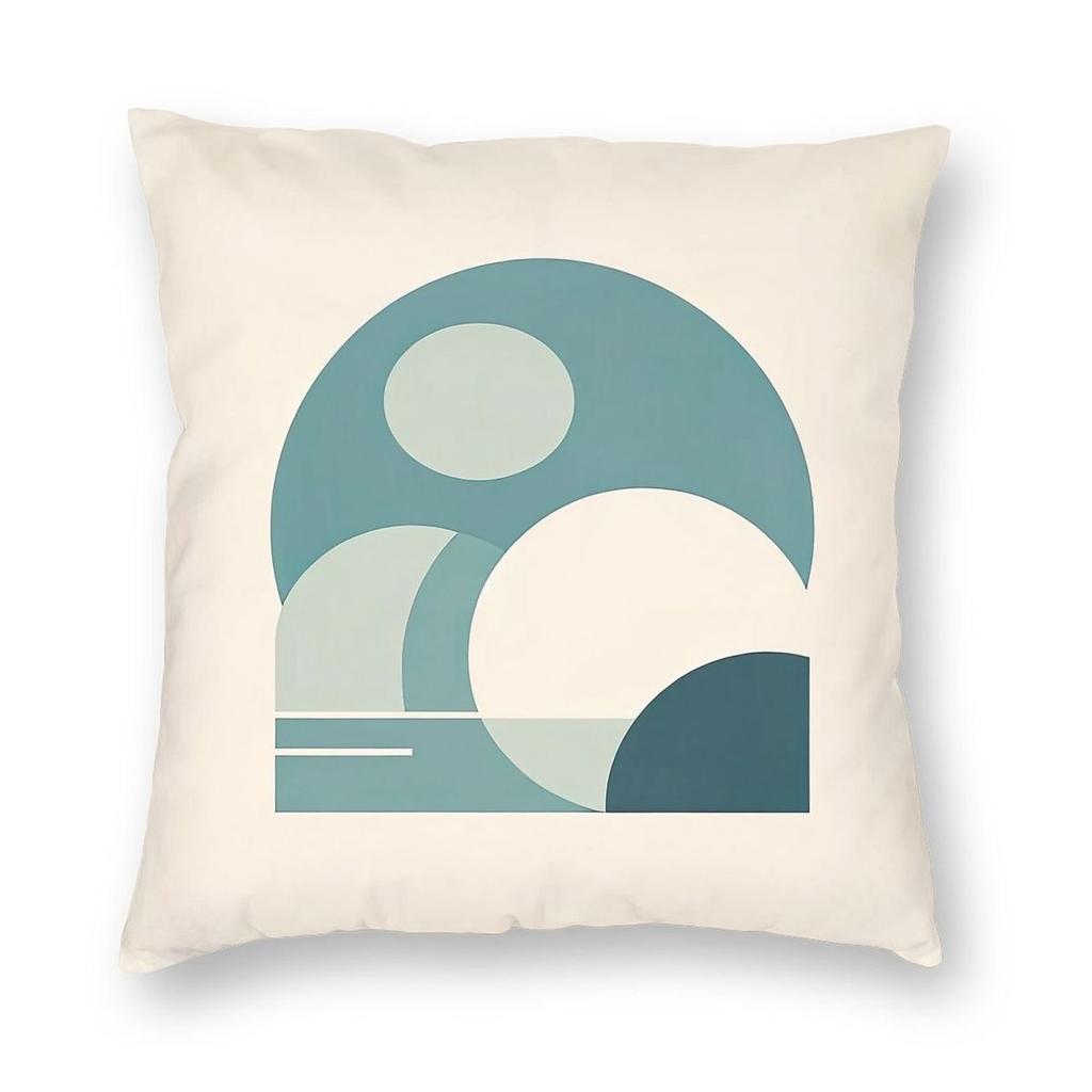 Soothing Geometric Minimalism Square Pillowcase Polyester Linen Velvet Creative Zip Decor Pillow Case Room Cushion Cover