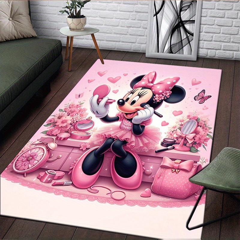 1pc Mickey Pattern Area Rug Soft Flannel Floor Mat for Living Room,Office,Bedroom and Carpet,Sofa Coffee Table Floor Mat
