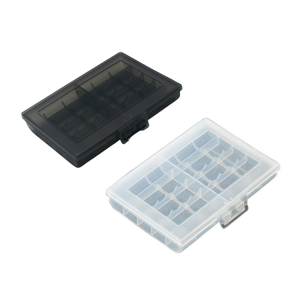 Caixa de Bateria Portátil Material PP Com Espaço de Armazenamento Seguro Para Baterias 2A 3A