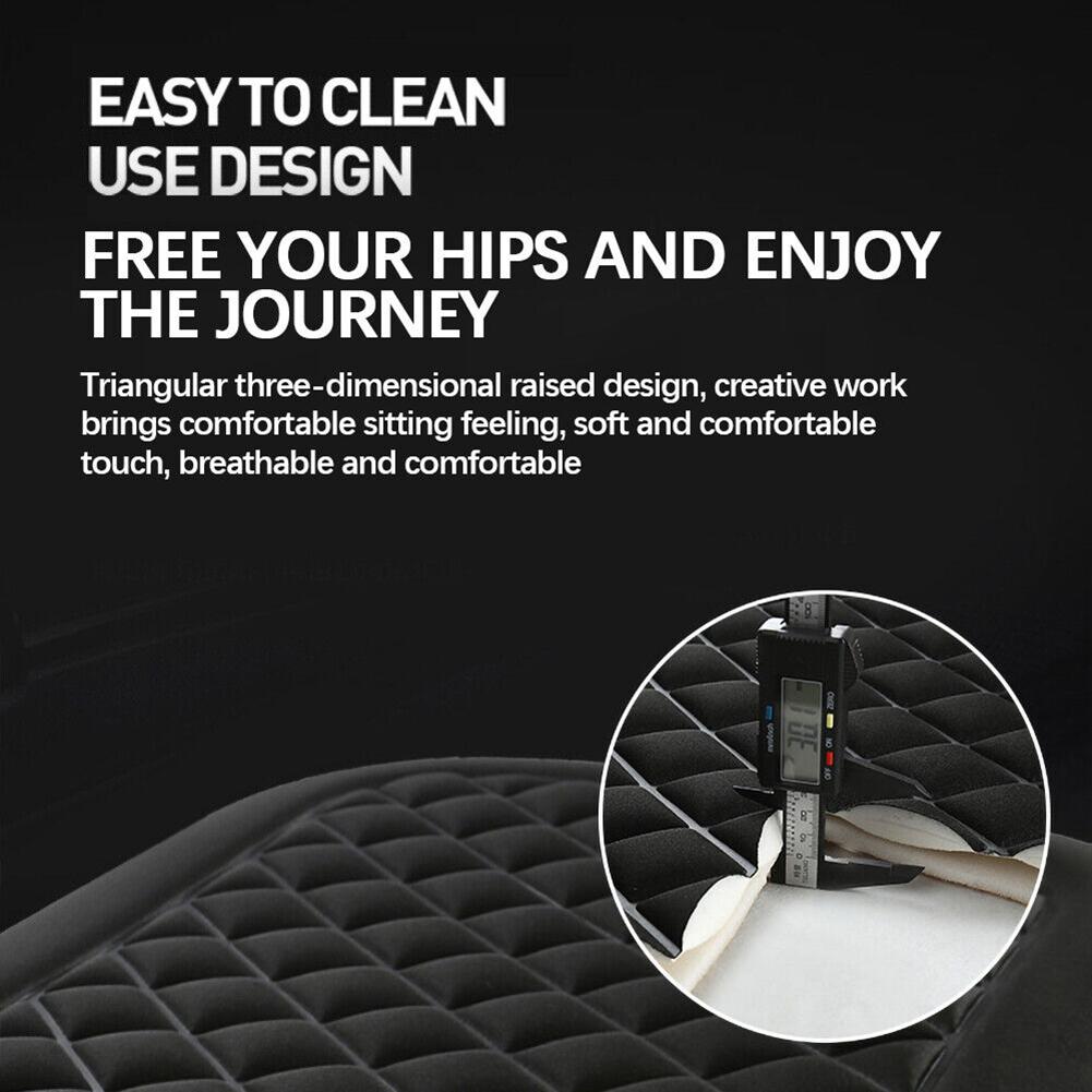 3D atmungsaktives Autositzkissen rutschfester Silikonboden Memory-Schaumstoffpolster universell passend