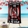 1. Poster FC Köln Stampa Asciugamano da Spiaggia, Asciugamano Grande Morbido Asciugatura Rapida per Spiaggia Campeggio Nuoto