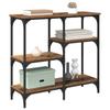 Industrial Style Console Table with Shelf Reclaimed Wood Look 80 x 29 x 75 cm Engineered Wood