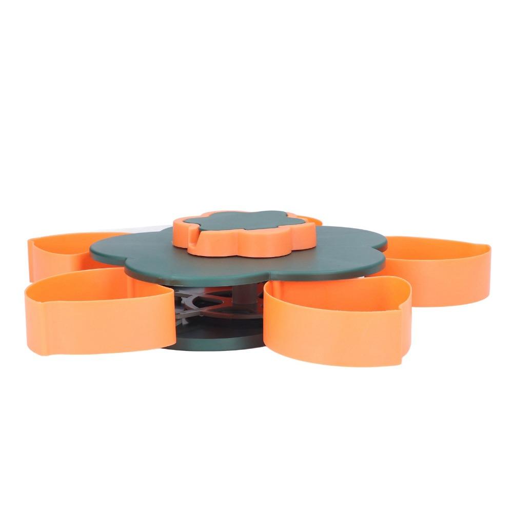 Flower Shape Rotating Fruit Plate Multi-layer Dry Fruit Box Storage Organizer Fruit Serving
