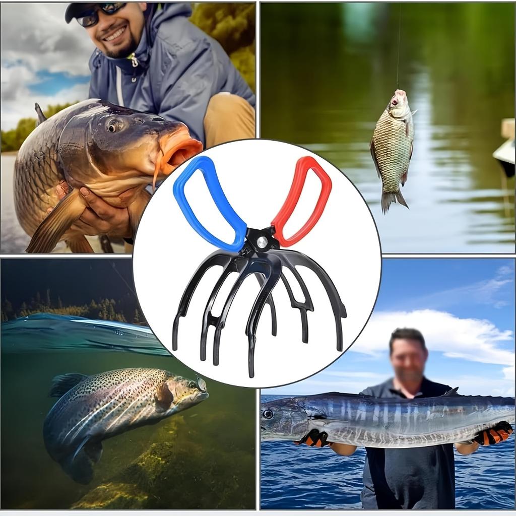 Upgraded Three-Claw Fish Gripper, Non-Slip Metal Fishing Clamp With Enhanced Grip, Waterproof Anti-Slip Fish Controller For Outdoor Fishing Use