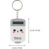2Pcs Mini Electronic Calculator Keychains Brain Toy, 8 Digits Flip Calculator with Key Ring for Home Office Kids