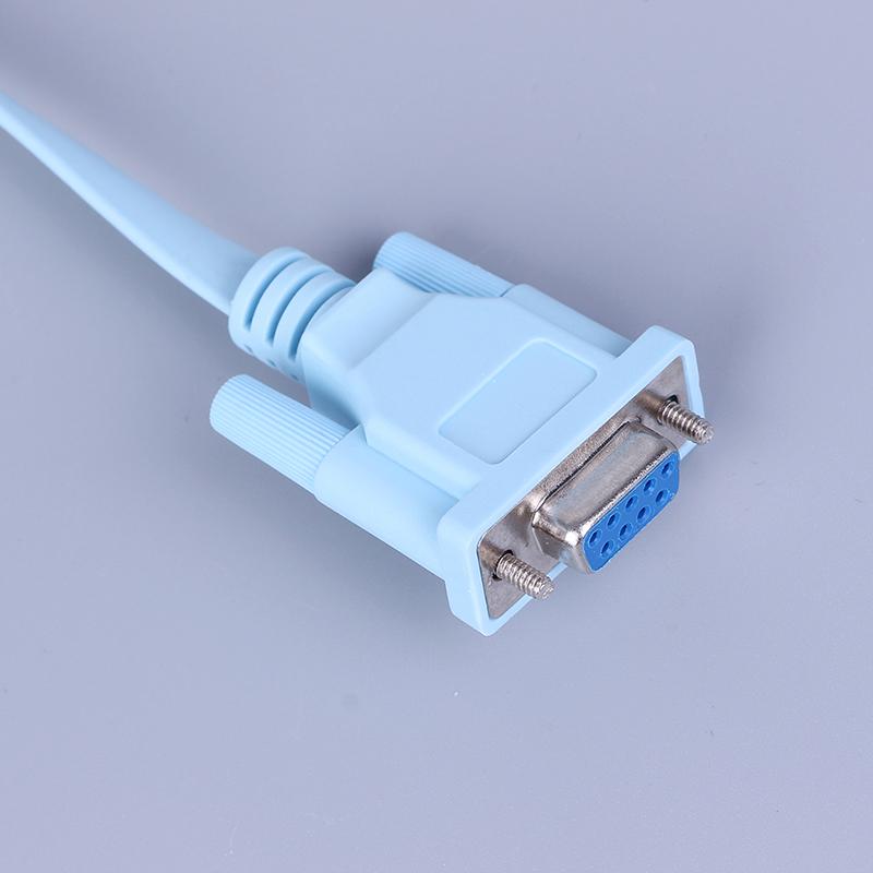 DB 9 Pin RS232 Serial to RJ45 Ethernet Cable Adapter Port Compatible with Console 1.5M/5ft DB 9 Pin RS232 Serial to RJ45 Ethernet Cable Adapter Port Compatible with Console 1.5M/5ft
