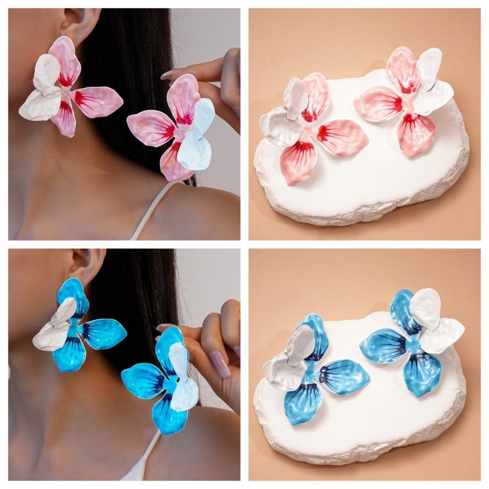 Korean Style Enamel Stud Earrings Dripping Oil Bohemian Dangle Earring  Women