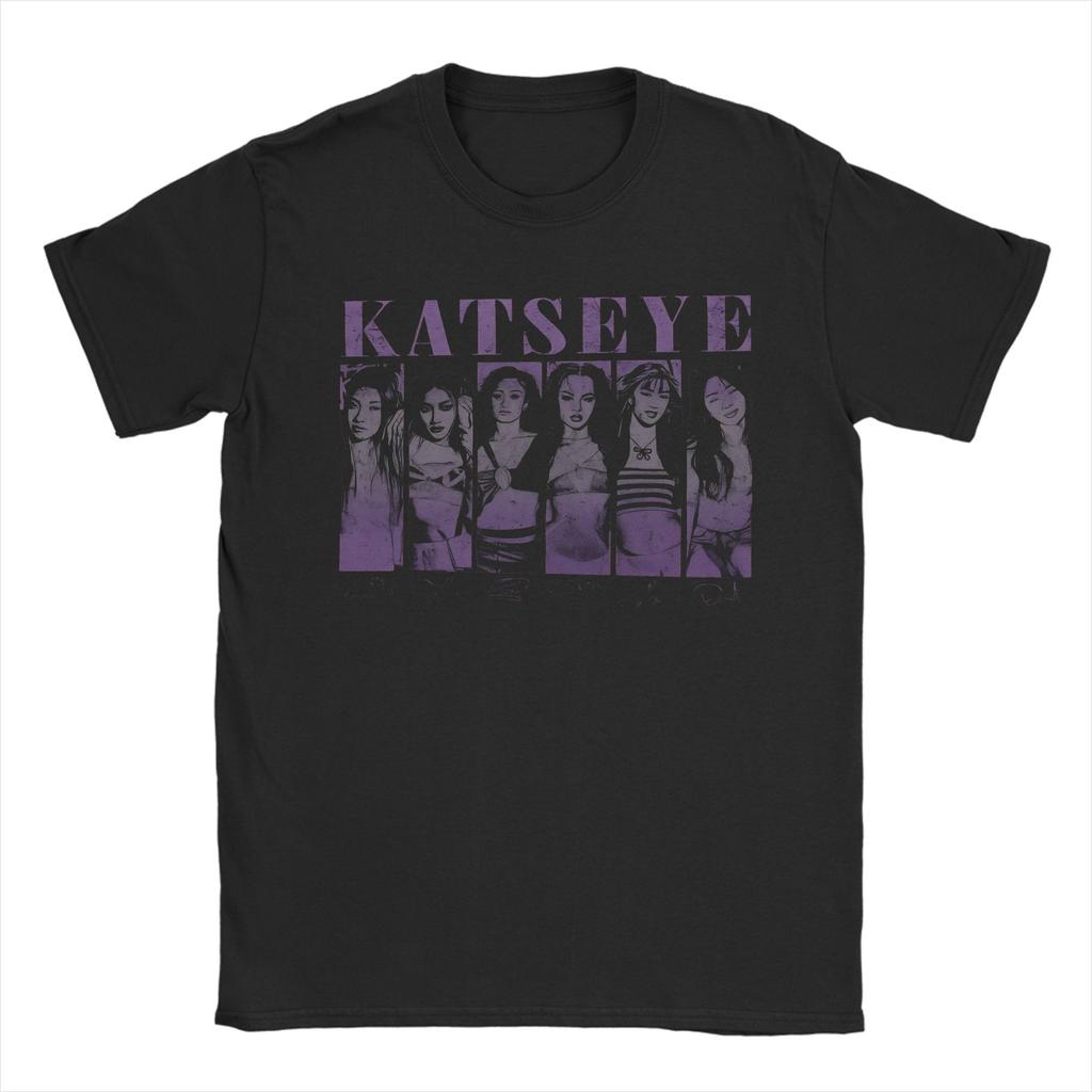 KATSEYE Kpop Girl Group Graphic Printed T Shirts Men Women  Pure Cotton  Tee Shirt Clothing