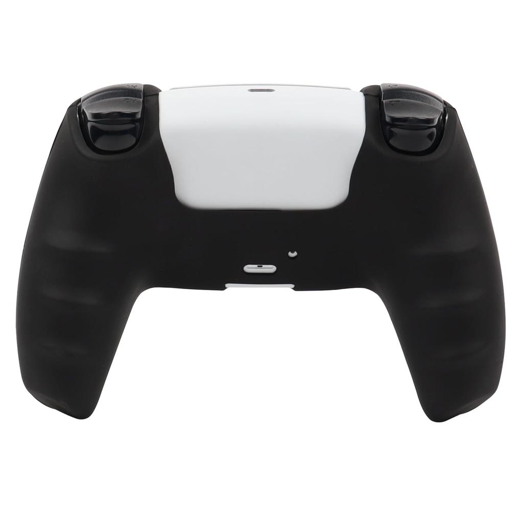 RALAN PS5 Controller DualSense Compatible with Silicone Joystick Perfect Ergonomic Design Caps, Non-Slip, Black, Fit, (Red Tiger)