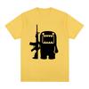Retro Domo Kun AK47 Zábavné tričko Dámské ležérní tričko Krátký rukáv Nadměrné tričko Street Wear