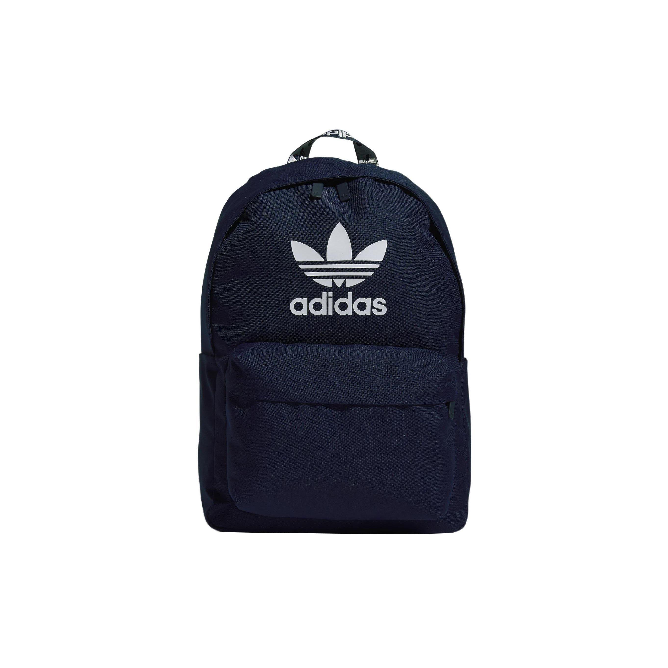 Adidas Originals Large Logo Polyester Backpack Unisex Backpack Blue HK2621 Blue
