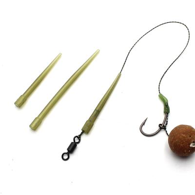 30ks Příslušenství pro lov kaprů D Rig Kickers Háčky Line Aligners Sleeve Anti Tangle Sleeve for Hair Ronnie Rigs End Tackle