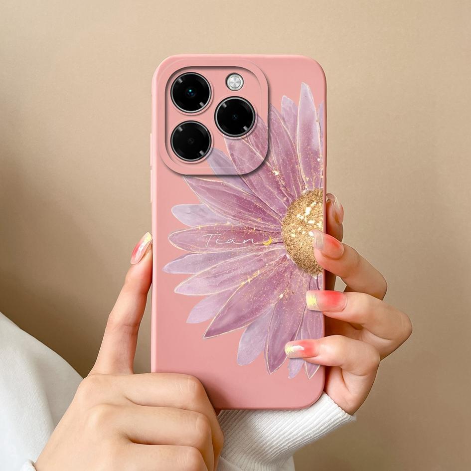 Pouzdro pro Infinix Hot 50 Pro Plus 50i Note 40X Smart 9 Zero 40 4G 5G Měkký kryt Malý květinový vzor Silikon Odolný protiskluzový Pro Infinix Nové pouzdro