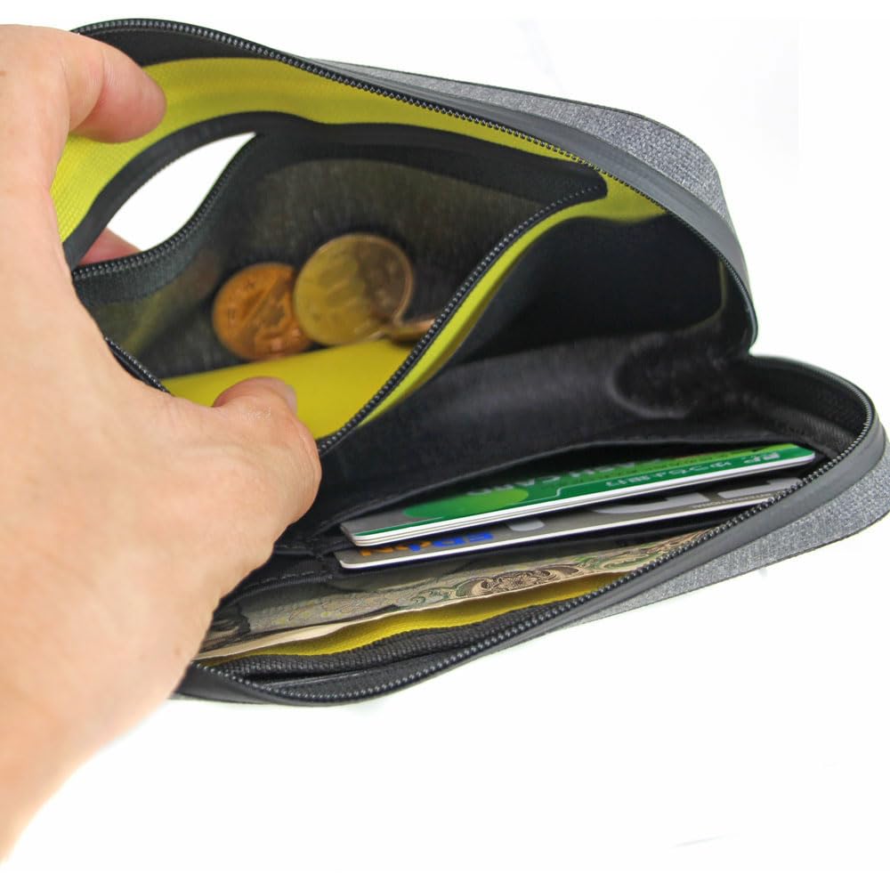 R250 Waterproof SmartRide Pouch Super DX2 Gray with Double Coin Small Purse,