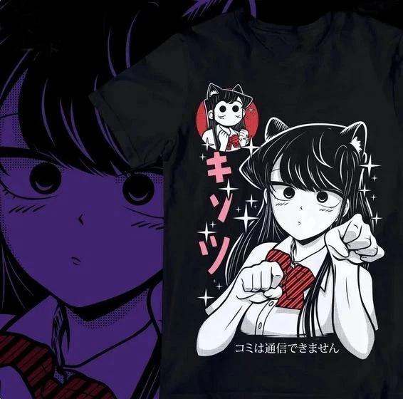Komi Cant Communicate TShirtShouko KomiAniUnisexew Shirt Black S