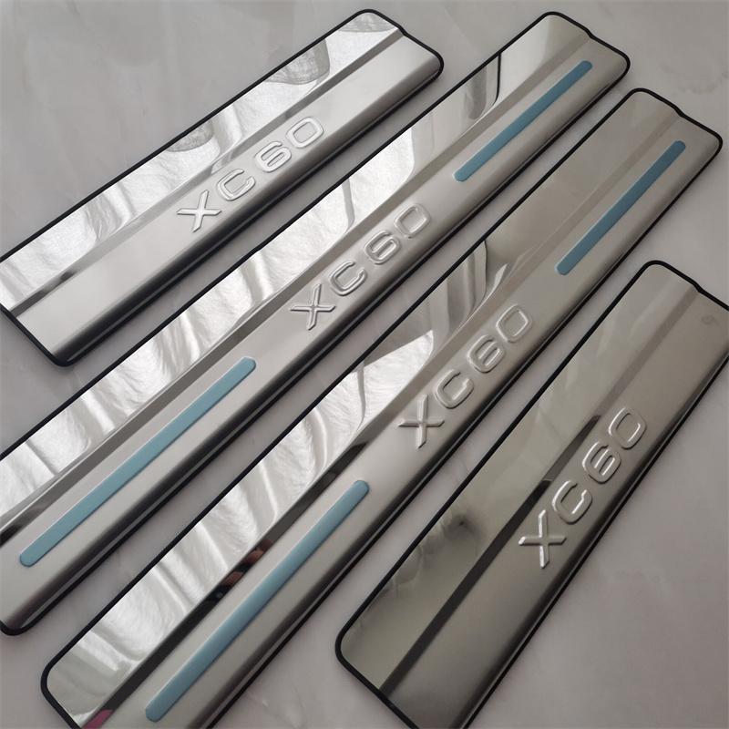 FOR Volvo XC60 2011-2012 2013 2014 2015 2016 2017-2018 2019 Stainless Steel Door Sill Scuff Plate Welcome Pedal Car Accessories