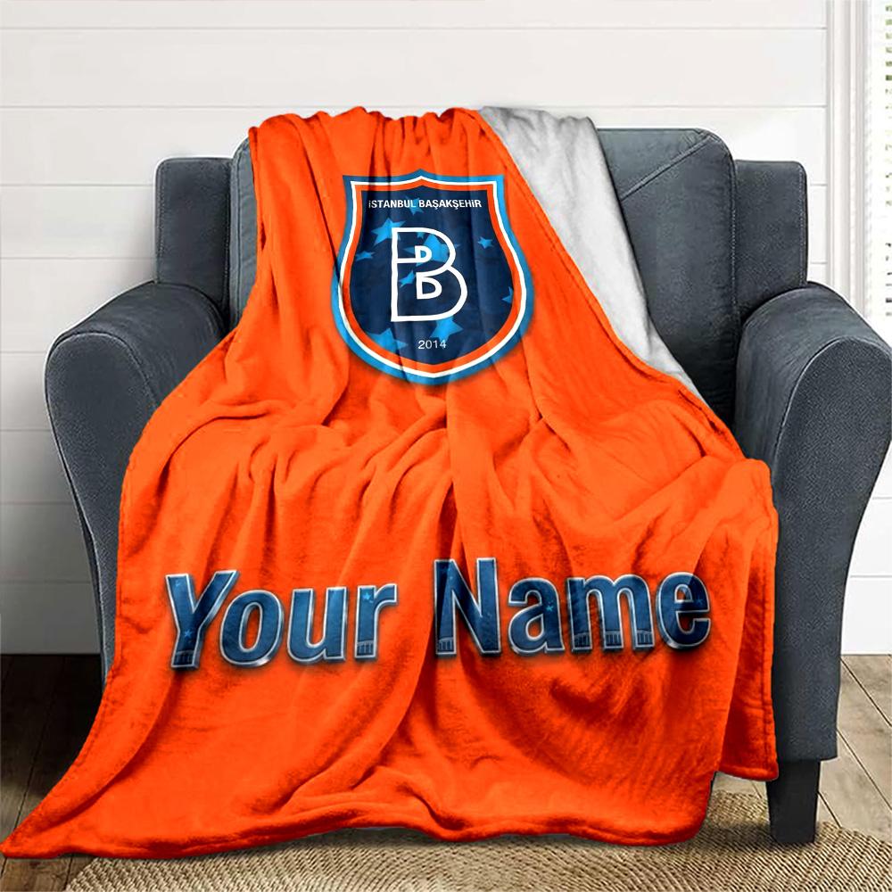 Name Custom Estambul Basaksehir Print Flannel Blanket High Quality Warm Comfortable Cover for All Seasons Perfect for Gifts Home Decor