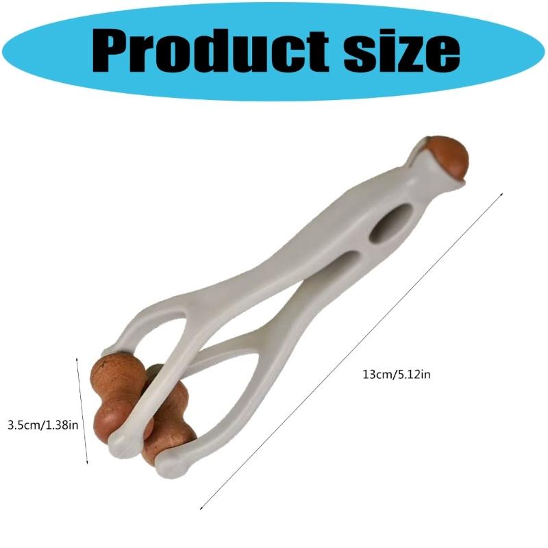 Natural Wood Hand Massage Tool for Carpal Tunnel Relief Acupressures Finger Roller Multipurpose Hand Massage Device