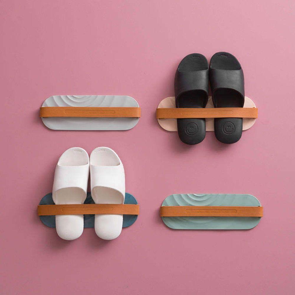 

Wall Hanging Slipper Rack Self-adhesive Shoe Organizer New Shoes Rack Bathroom